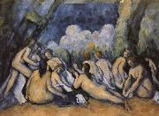 Paul Cezanne big bath person oil on canvas